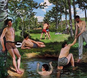 Frederic Bazille Bathers France 1869