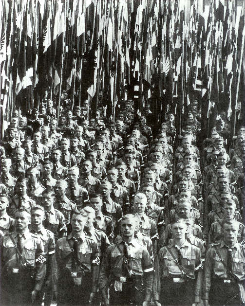 HJ gathered at ralley, Nuernberg1938