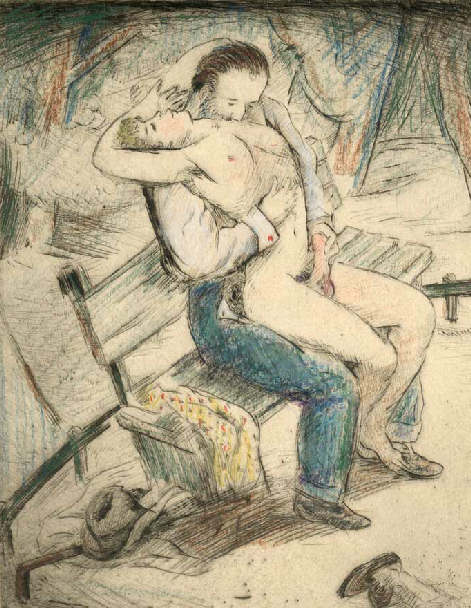unknown, lovers in the park